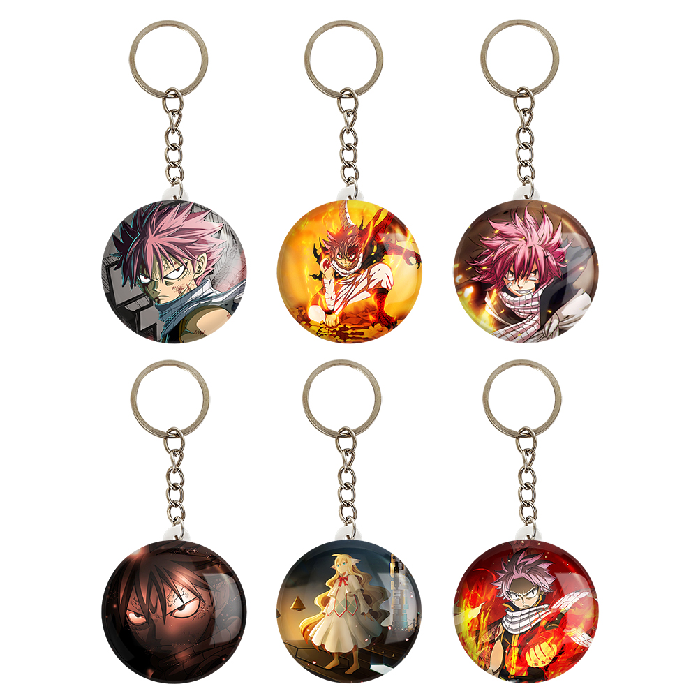 جاکلیدی خندالو مدل انیمه فری تیل کد 873A مجموعه 6 عددی