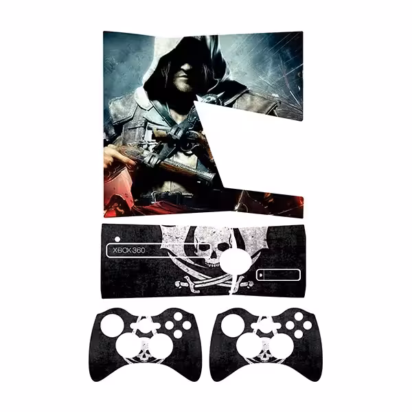 برچسب ایکس باکس 360 اسلیم طرح Assassins Creed کد 9 مجموعه 4 عددی