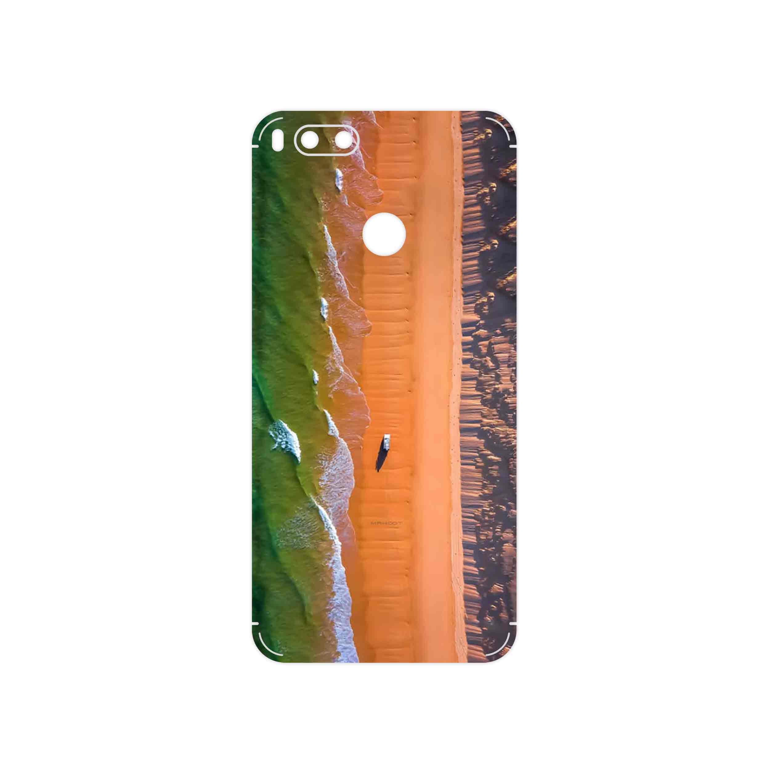 برچسب پوششی ماهوت مدل Beach and Green Sea مناسب برای گوشی موبایل شیائومی Mi A1