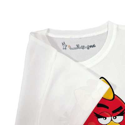 تی شرت بچگانه پرمانه طرح پرندگان خشمگین کد pmt.4409