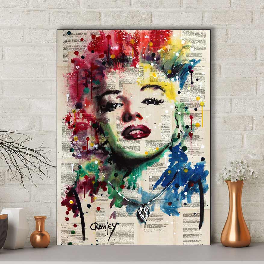 تابلو شاسی گالری استاربوی طرح مدل مرلین مونرو هنری 587