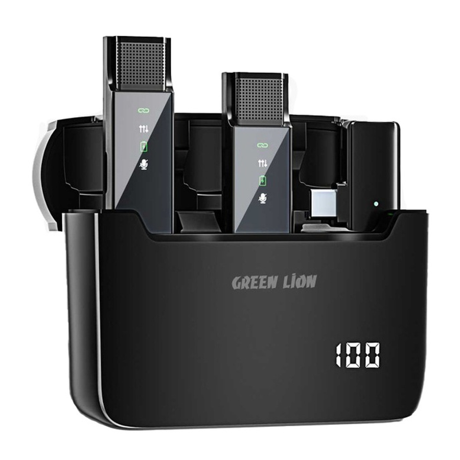 میکروفون یقهای گرین لاین مدل GN2IN1DDMTCBK