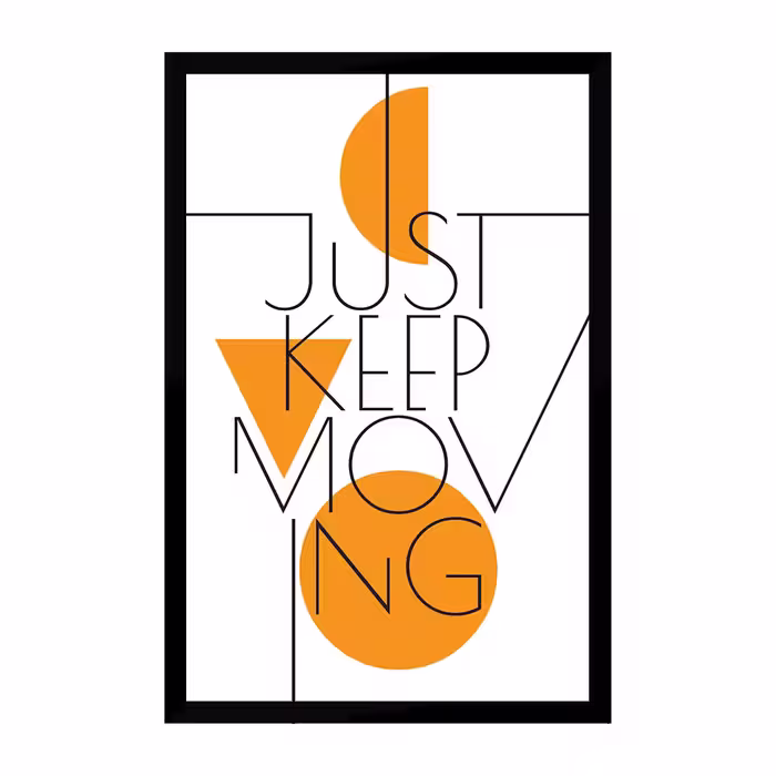 تابلو مدل انگیزشی Just keep moving