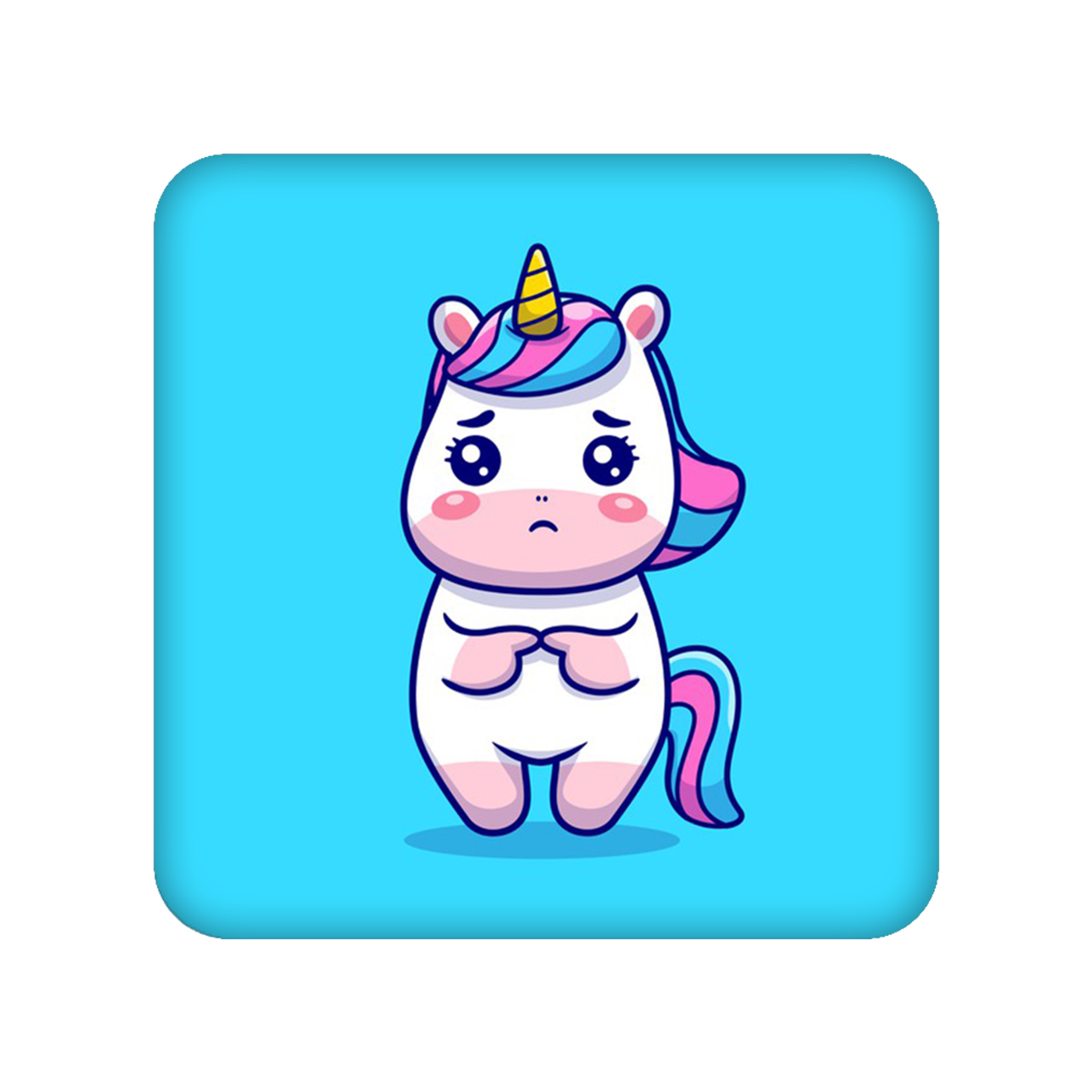 زیر لیوانی مدل یونیکورن کد 1735