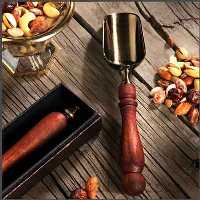 قاشق آجیل خوری دسته چوبی