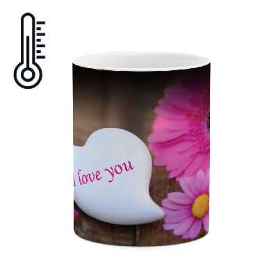 ماگ حرارتی طرح I Love You مدل mgh03332