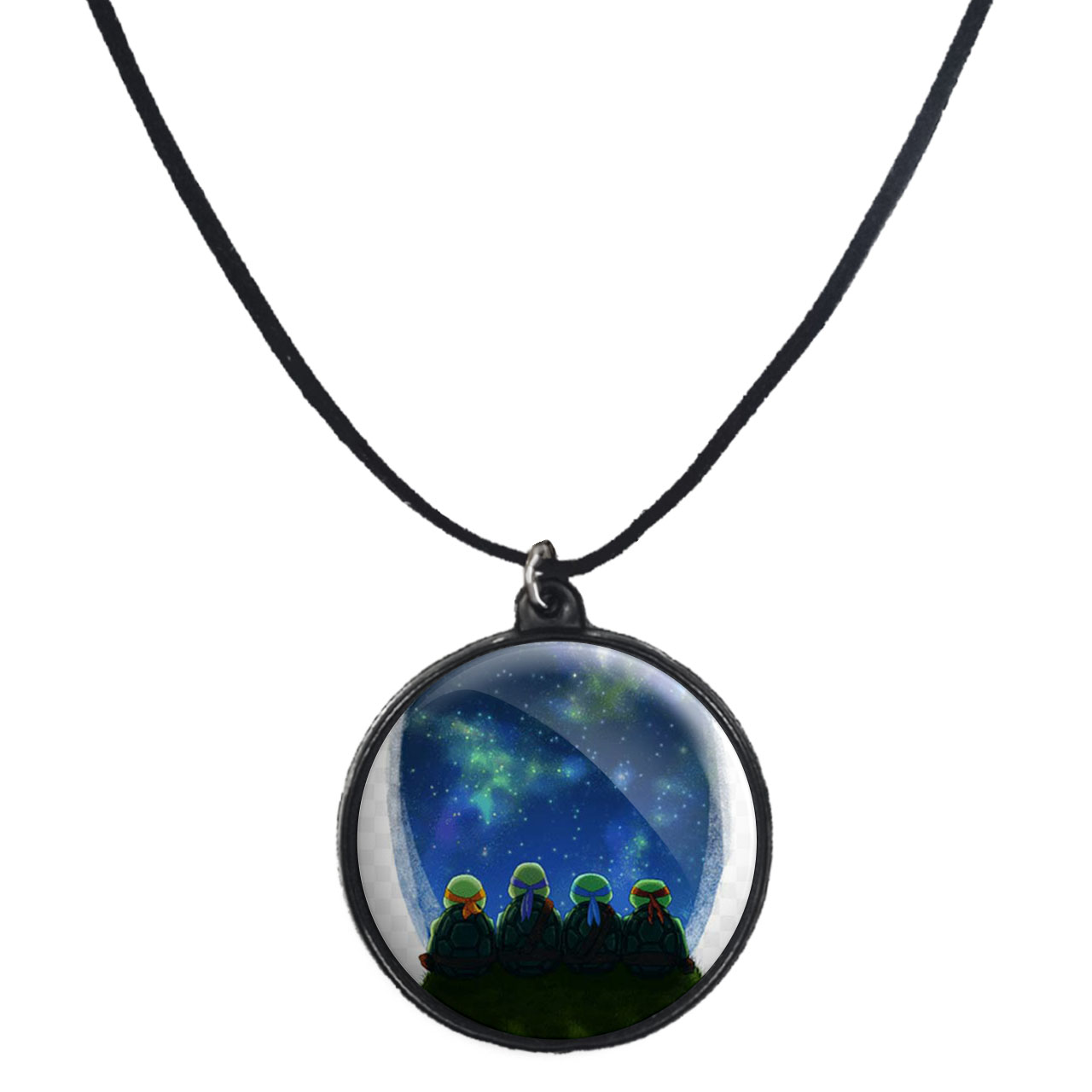 گردنبند پرمانه طرح لاکپشت‌های نینجا کد pmb.10011مدل دو طرفه