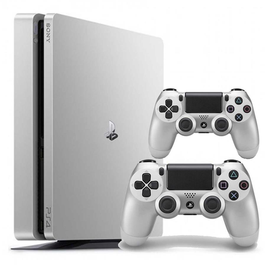 کنسول بازی سونی مدل Playstation 4 Slim Glacier White کد CUH-2116A ریجن 2 ظرفیت 500 گیگابایت