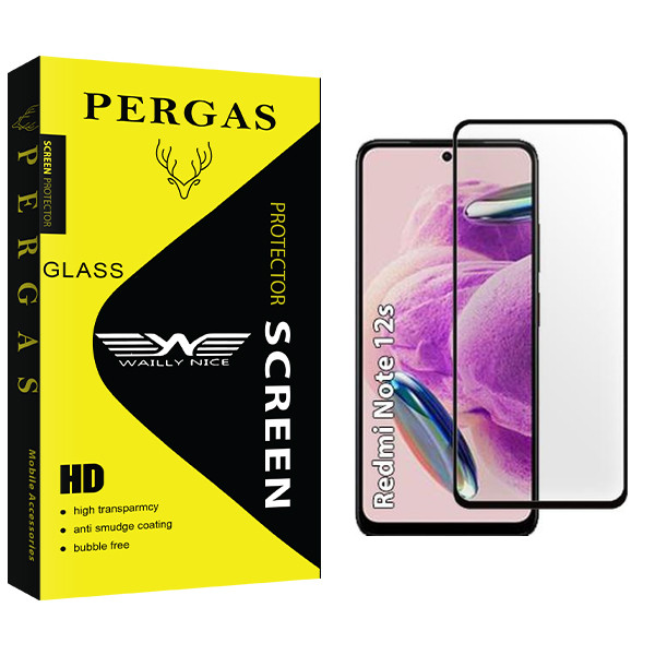 محافظ صفحه نمایش شیشه ای وایلی نایس مدل Pergas مناسب برای گوشی موبایل شیائومی Redmi note 12s | کالا برتری