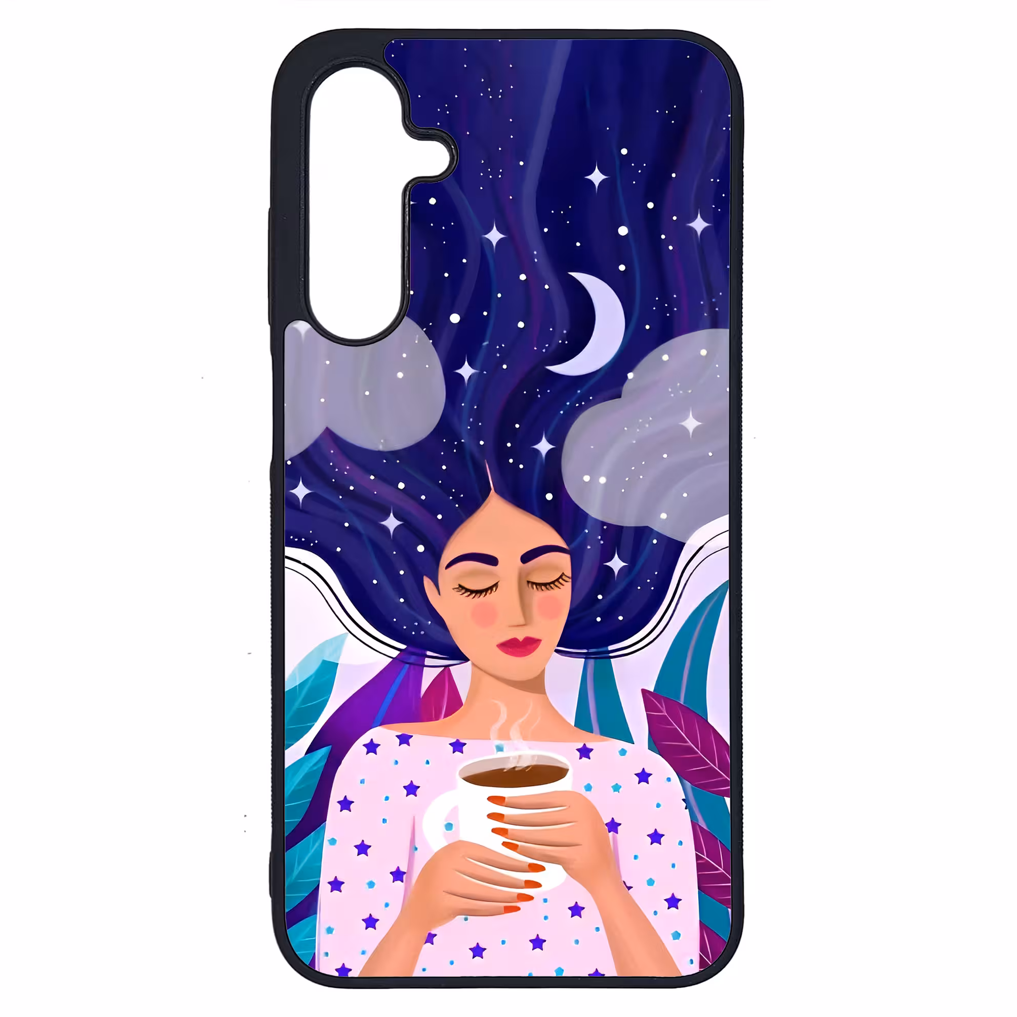 کاور طرح نقاشی دختر کد G-095 مناسب برای گوشی موبایل سامسونگ Galaxy A25 | دیجی قاب دونی