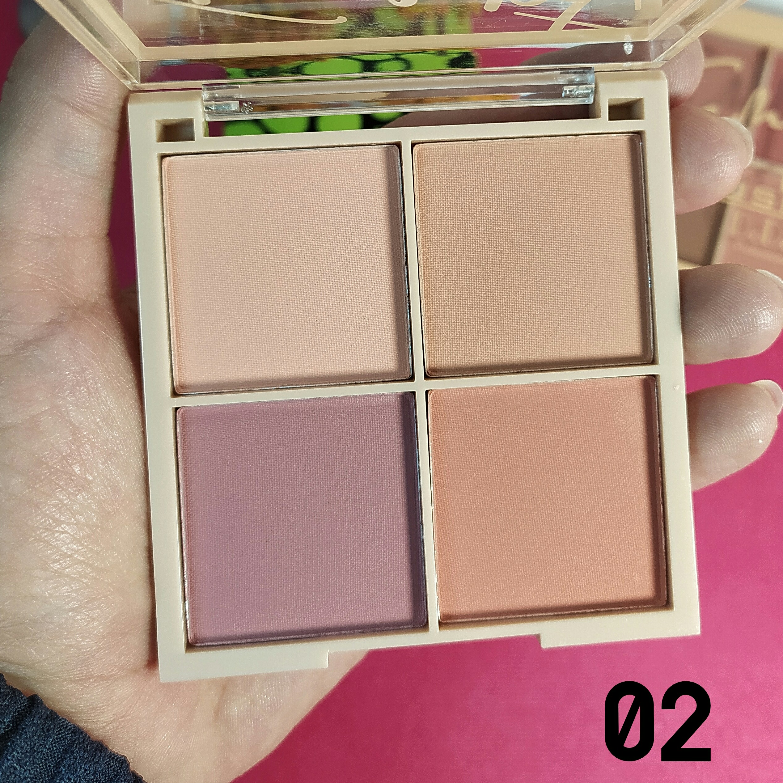 رژگونه 4 رنگ دودگرل  (DoDo Girl). شماره 02