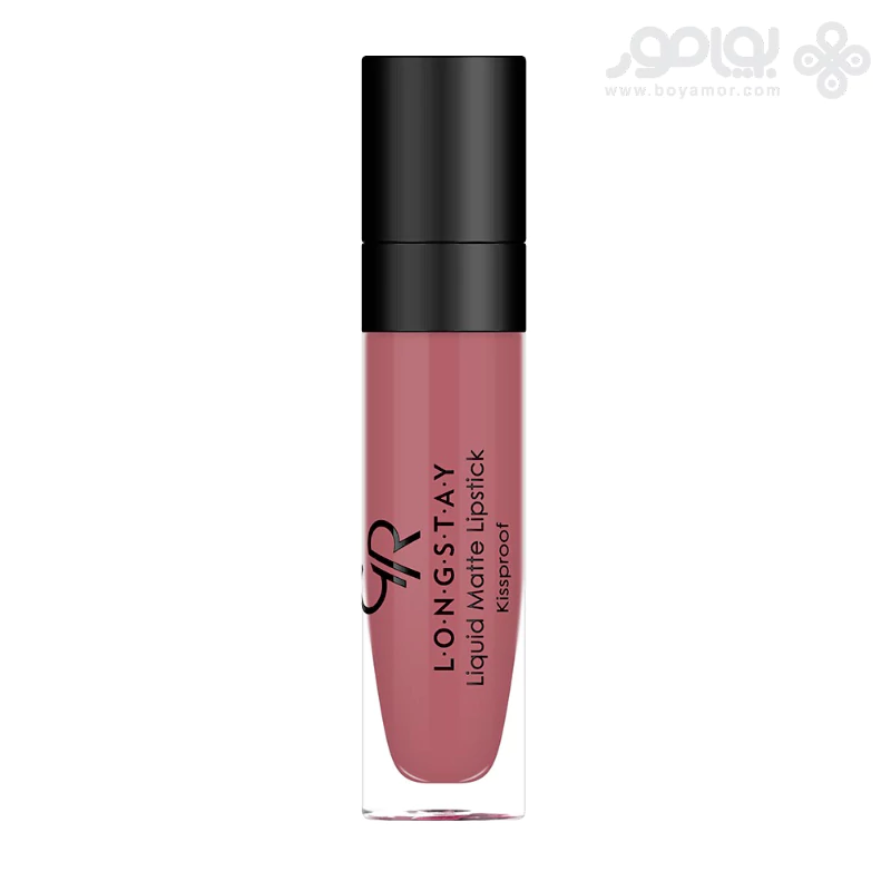 رژ لب مایع مات گلدن رز مدل LONG STAY شماره 35