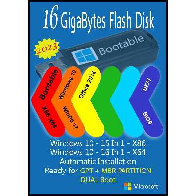 سیستم عامل   Windows 10 X86/X64 2023 31 IN 1 - Office 2016 Pro Plus نشر مایکروسافت