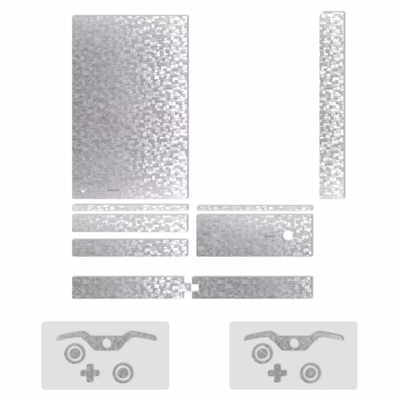 برچسب ماهوت مدلSilver Silicon Texture مناسب برای کنسول بازی Xbox One
