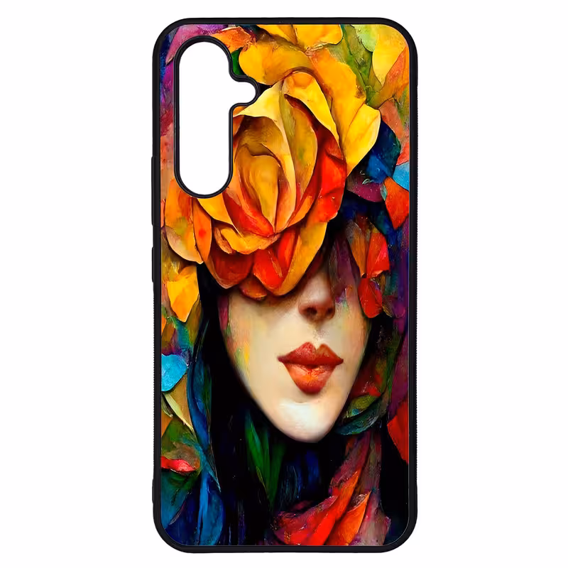 کاور طرح نقاشی چهره کد G-043 مناسب برای گوشی موبایل سامسونگ Galaxy A54 / A54 5G | دیجی قاب دونی