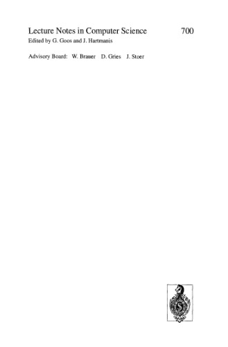 خرید و دانلود نسخه کامل کتاب Automata, Languages and Programming: 20th International Colloquium, ICALP 93 Lund, Sweden, July 5–9, 1993 Proceedings