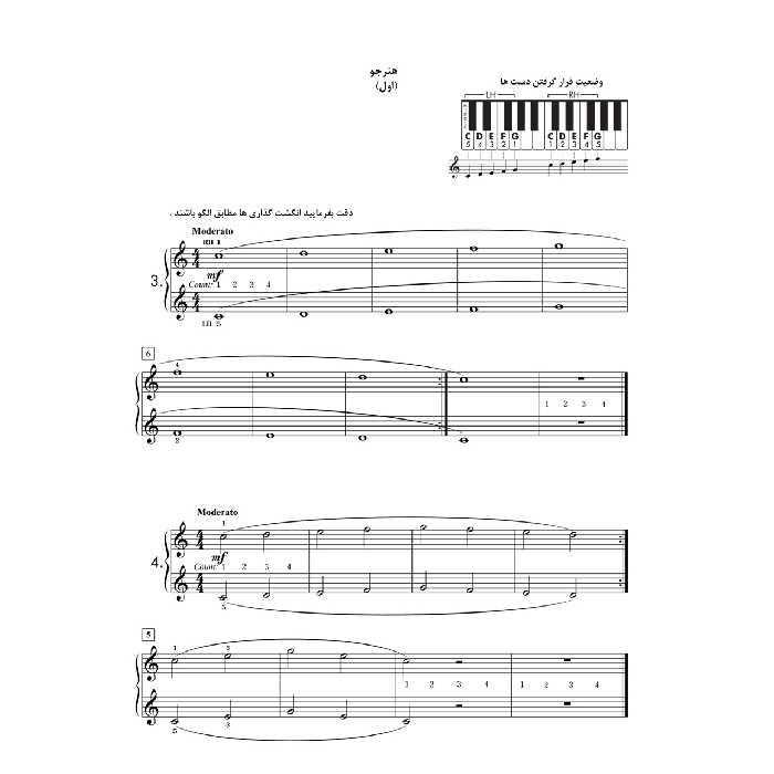 کتاب فردیناند بیر پلاس هنر نواختن پیانو بیر آخرین نسخه ویرایش شده اثر فردیناند بیر انتشارات پنج خط