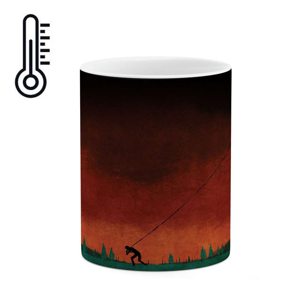 ماگ حرارتی کاکتی طرح نقاشی مدل mgh13668