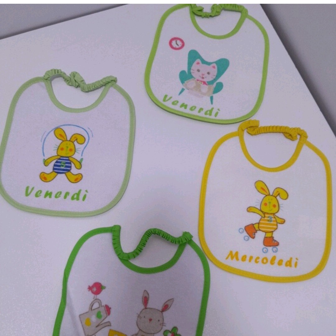 پیش بند نخی چاپی نوزادی