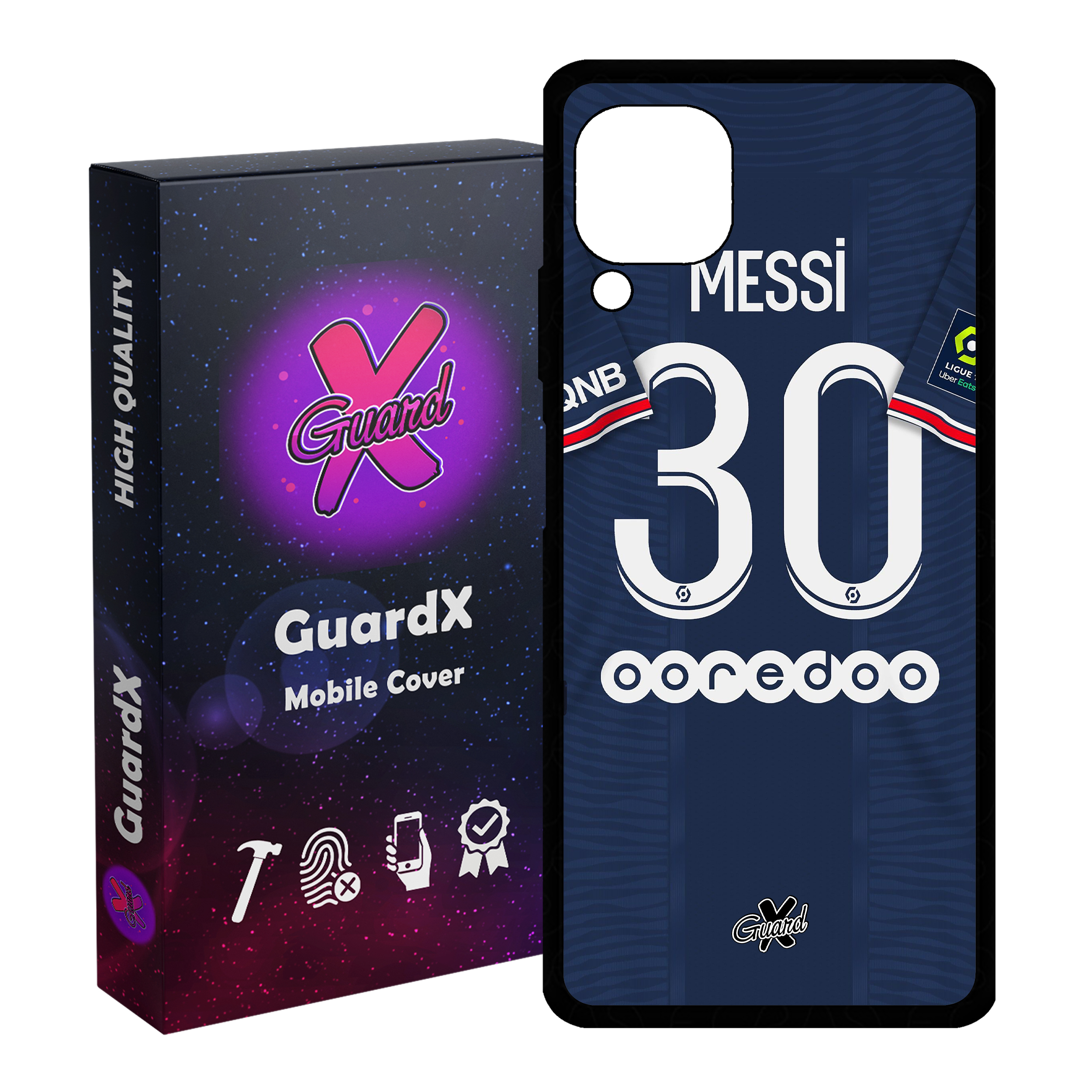 کاور گارد ایکس طرح Messi مدل Glass50356 مناسب برای گوشی موبایل هوآوی Nova 7i / Nova 6 SE / P40 Lite