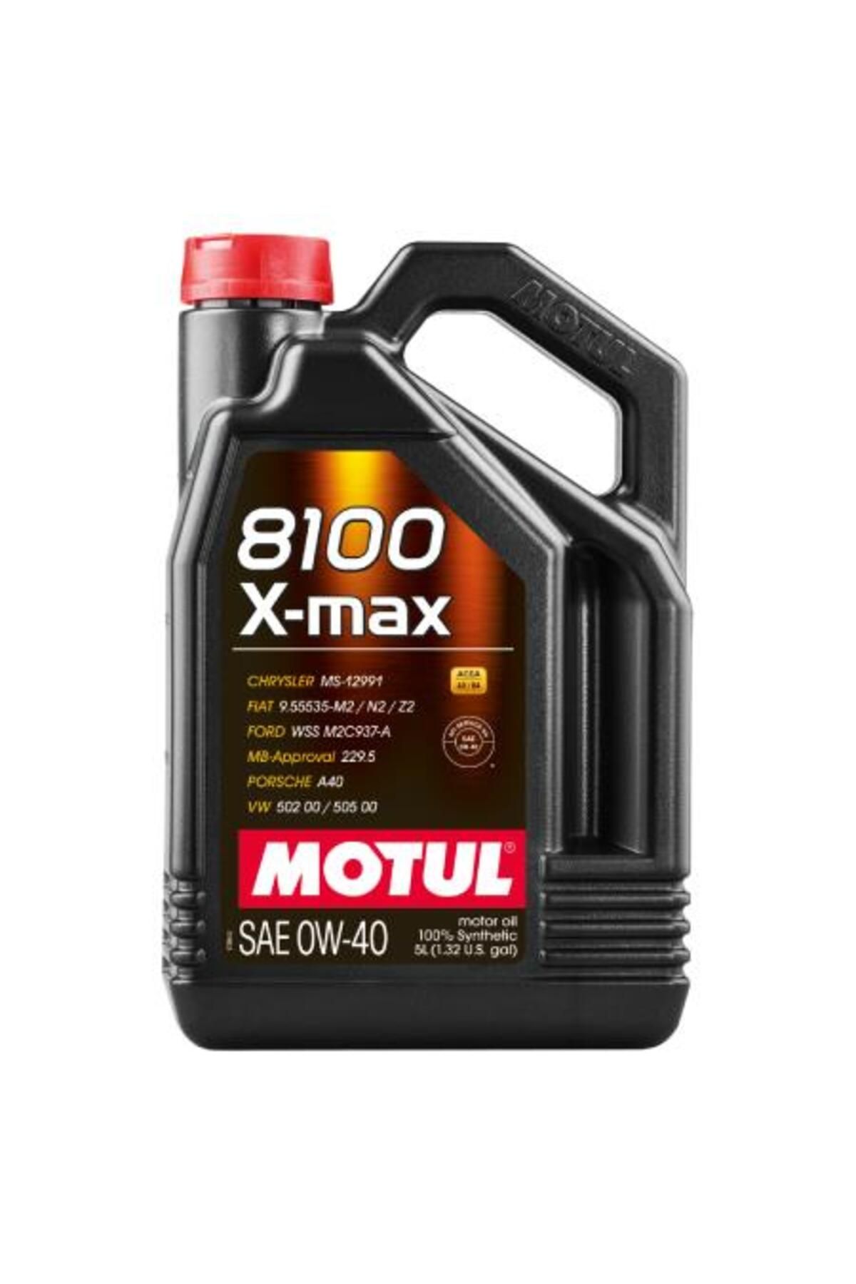 روغن و مکمل موتور 8100 X MAX 0W 40 OIL 5 L موتول اورجینال Motul