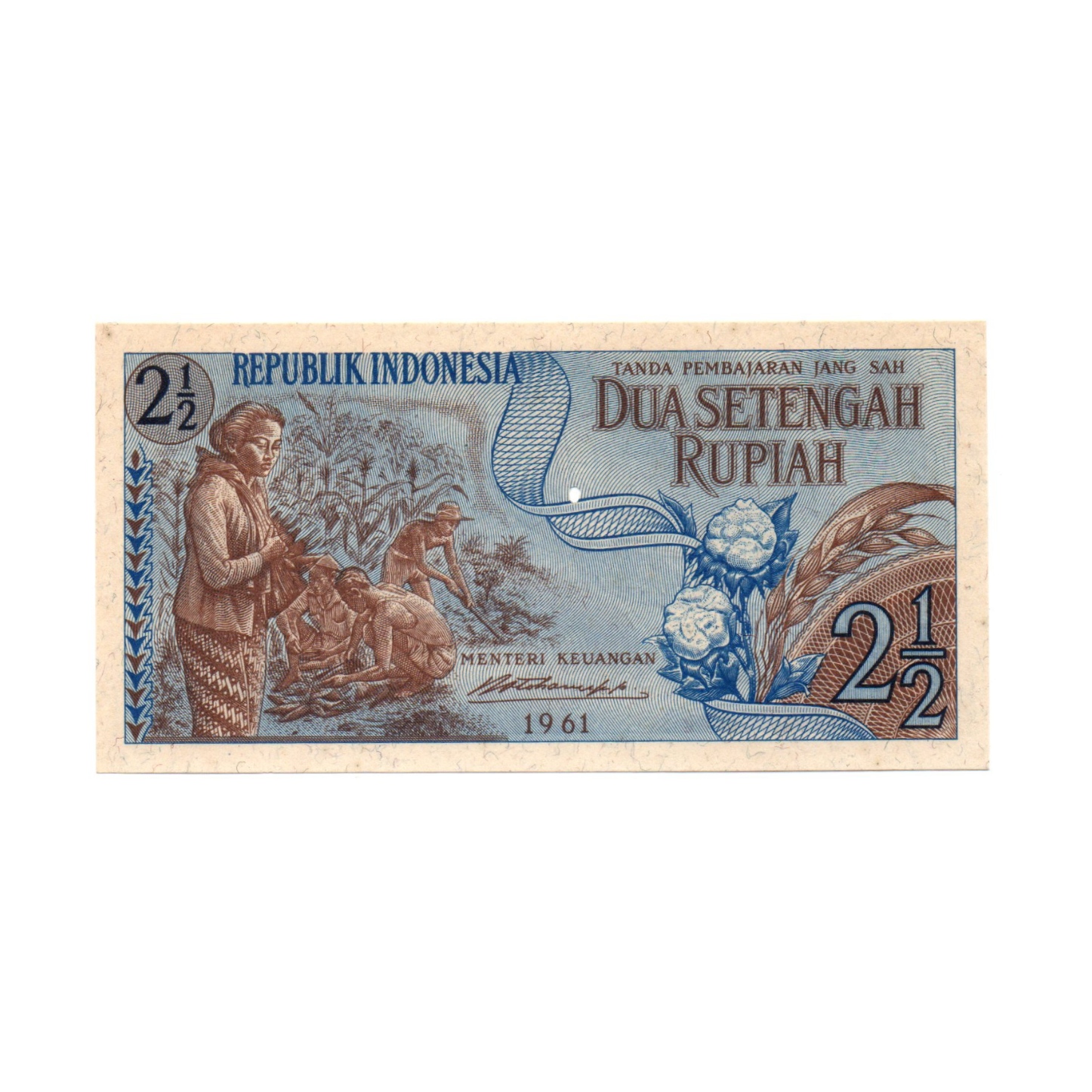 اسکناس تزئینی طرح کشور اندونزی مدل 2/5 روپیه