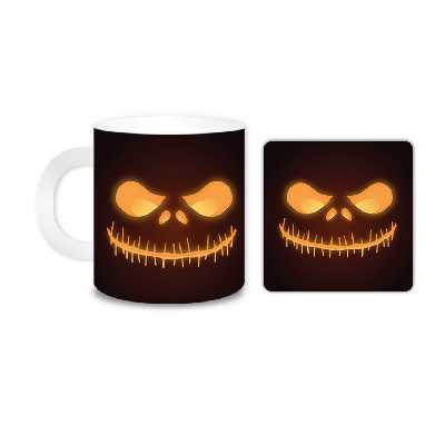 ماگ مدل هالووین کد 406 به همراه زیر لیوانی