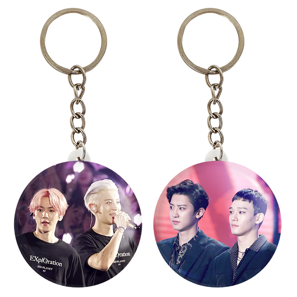 جاکلیدی خندالو مدل گروه EXO کد 1360013595 مجموعه 2 عددی