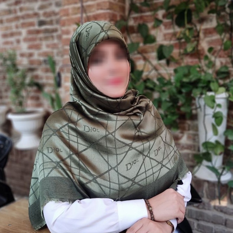 روسری زیتونی 6 طرح متنوع