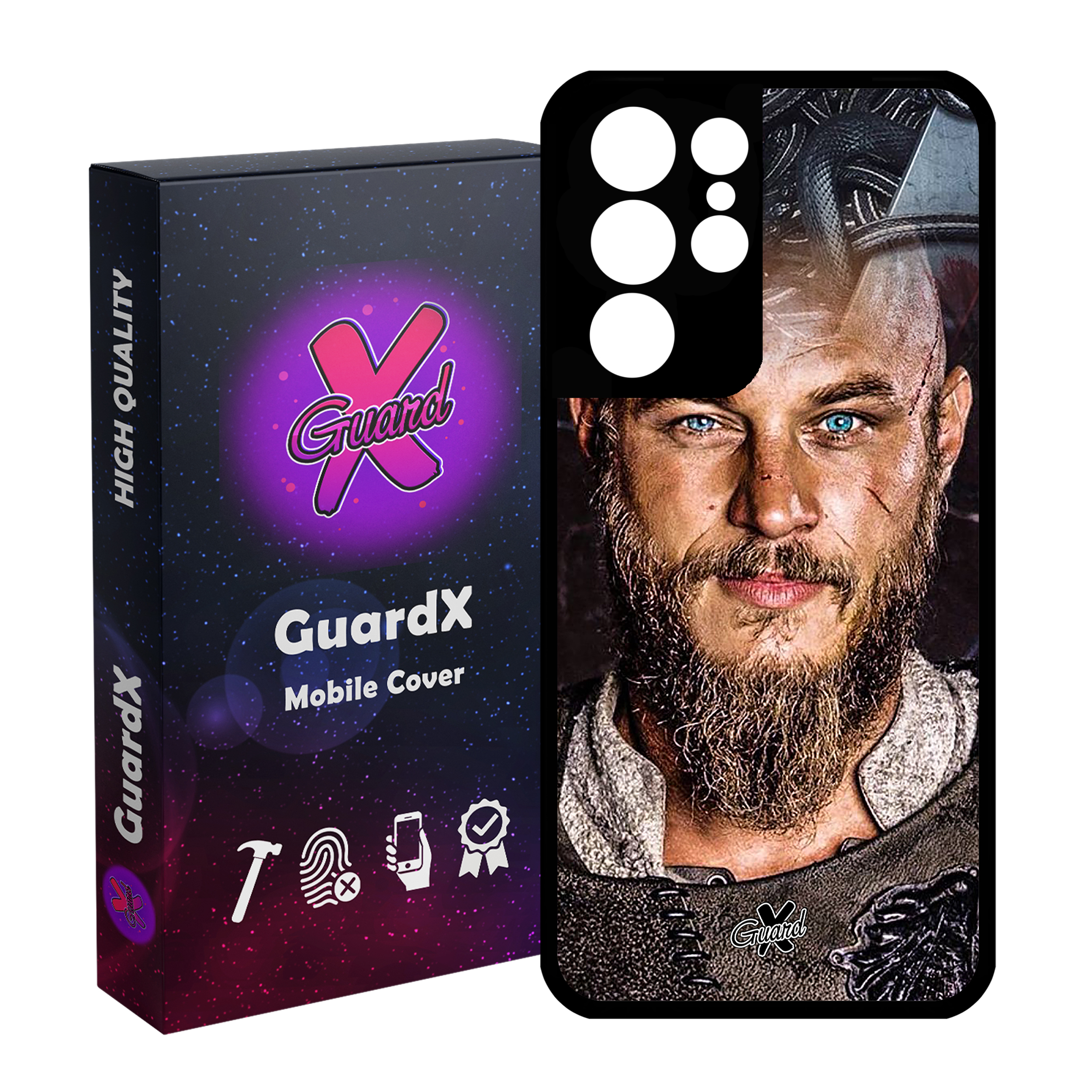 کاور گارد ایکس طرح Vikings مدل Glass10240 مناسب برای گوشی موبایل سامسونگ Galaxy S21 Ultra