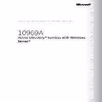 خرید و دانلود نسخه کامل کتاب Microsoft 10969A. Active Directory Services with Windows Server. Trainer Handbook