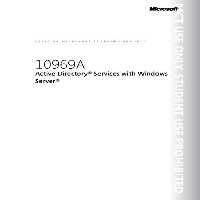 خرید و دانلود نسخه کامل کتاب Microsoft 10969A. Active Directory Services with Windows Server. Trainer Handbook