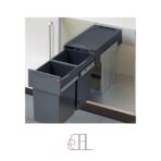 سطل چند منظوره توکار متصل به کف هایلو ( Hailo ) جهت یونیت عرض 300mm