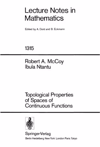 خرید و دانلود نسخه کامل کتاب Topological Properties of Spaces of Continuous Functions
