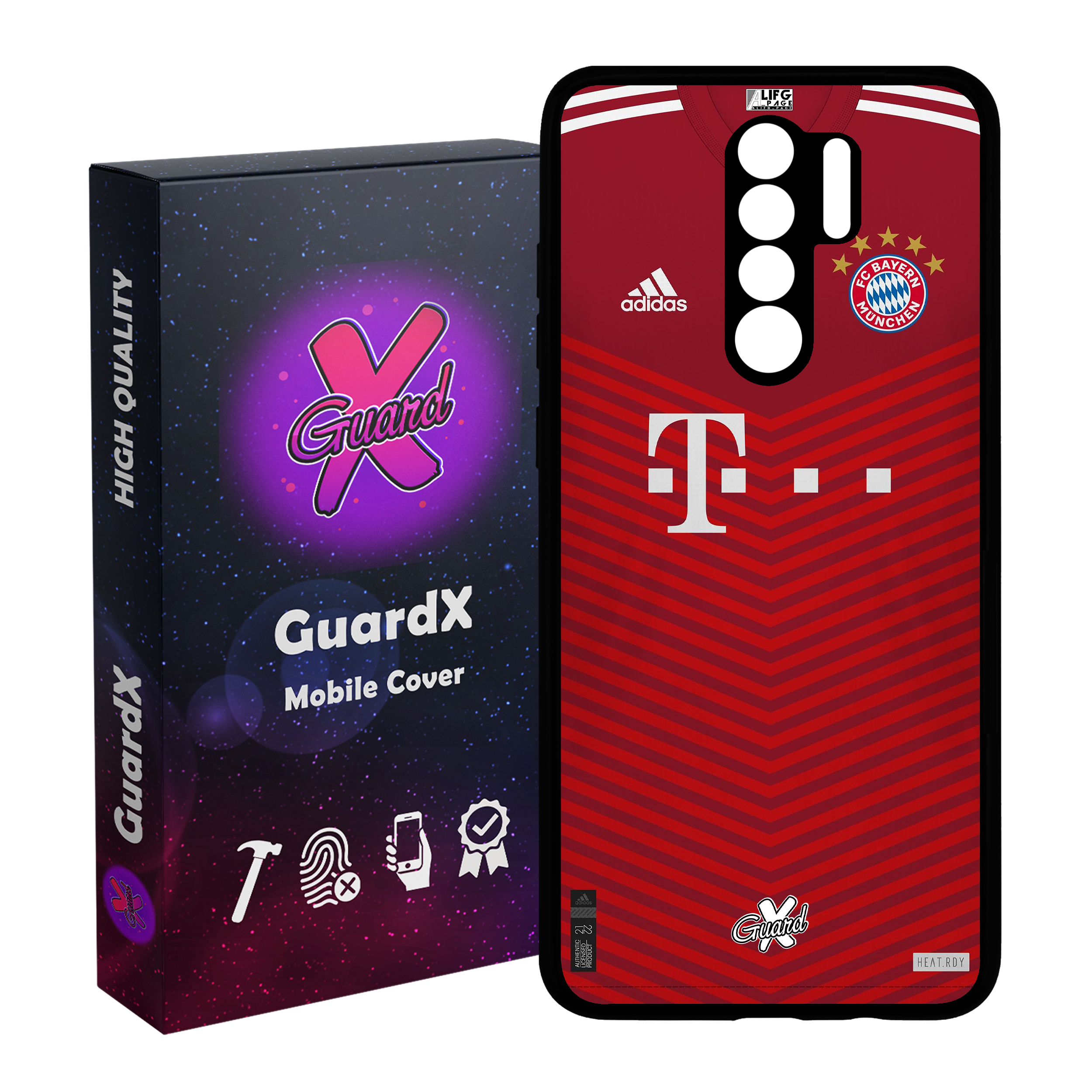 کاور گارد ایکس طرح بایرن مونیخ مدل CHL50384 مناسب برای گوشی موبایل شیائومی Redmi 9 / 9 Prime