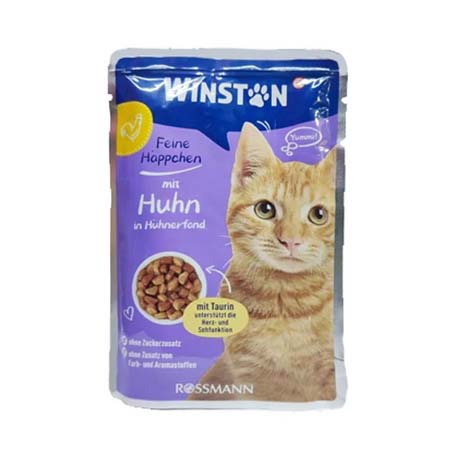 پوچ گربه وینستون با طعم مرغ Winston Chicken