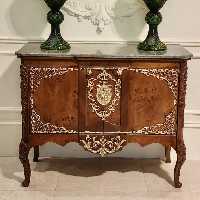 کنسول بدون آینه برنزکوب صفحه سنگ