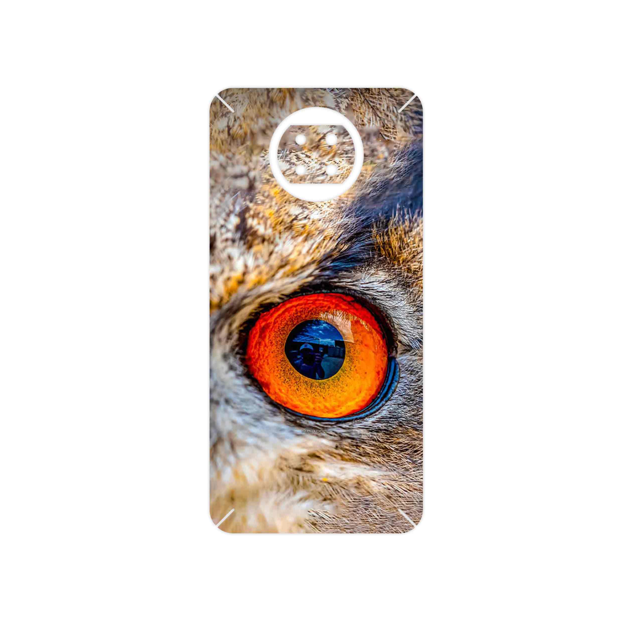 برچسب پوششی ماهوت مدل Owl eyes مناسب برای گوشی موبایل شیائومی Redmi Note 9T