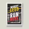 تابلو مدل دکوراتیو انگیزشی Run more کدG7-19