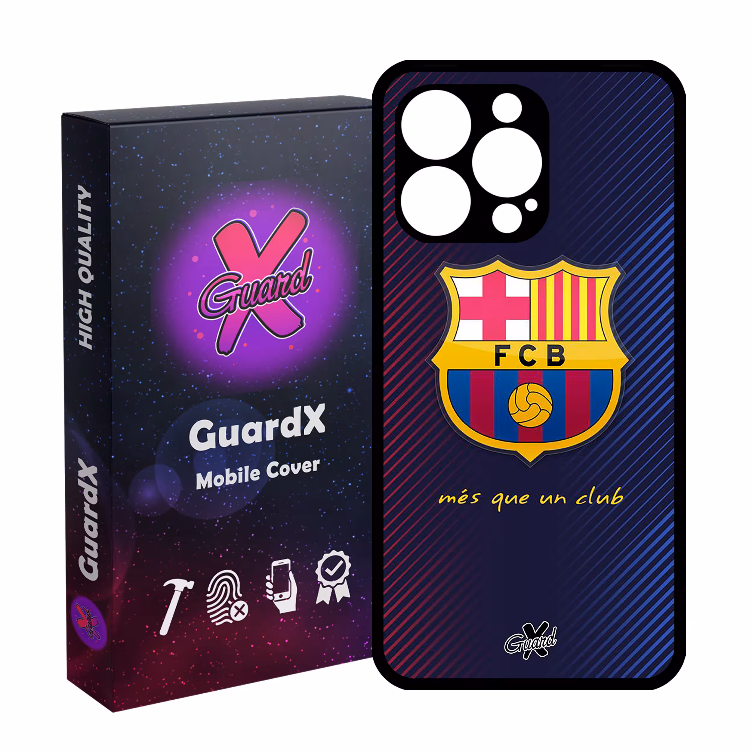 کاور گارد ایکس طرح Barcelona مدل Glass10058 مناسب برای گوشی موبایل اپل iPhone 13 Pro