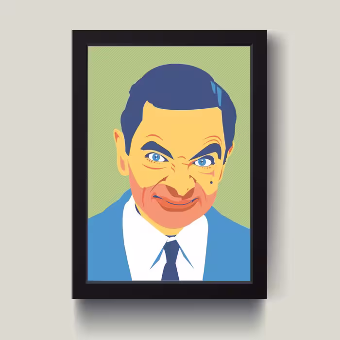 تابلو مدل دکوراتیو مستر بین Mr.bean کد G8-04