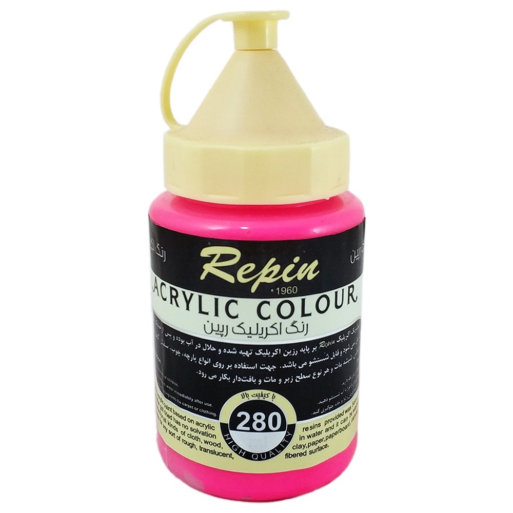 رنگ اکریلیک رپین مدل Flourscent حجم 280 میلیلیتر