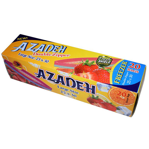 کیسه زیپ دار آزاده مدل 2530 بسته 20 عددی
