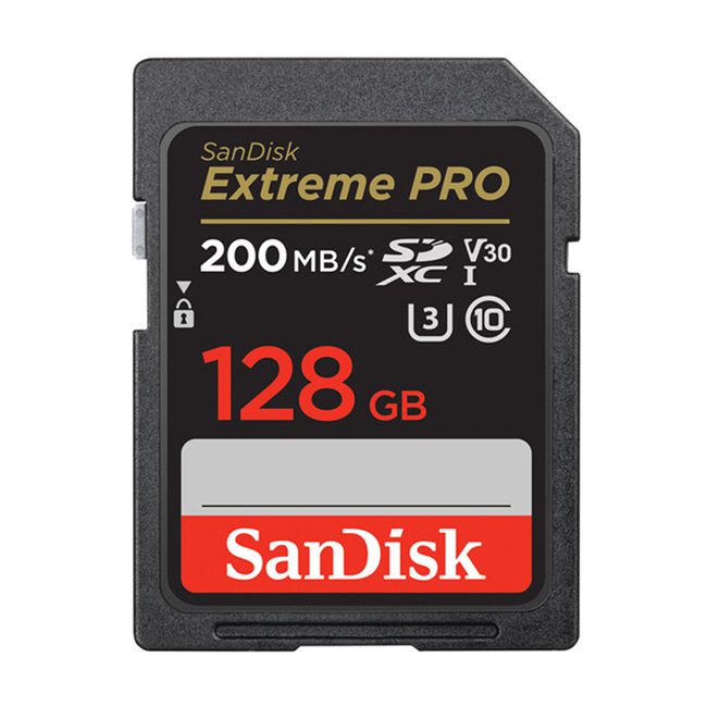 کارت حافظه SDXC سن دیسک Extreme PRO حافظه 128 گیگابایت سرعت 200 مگابایت
