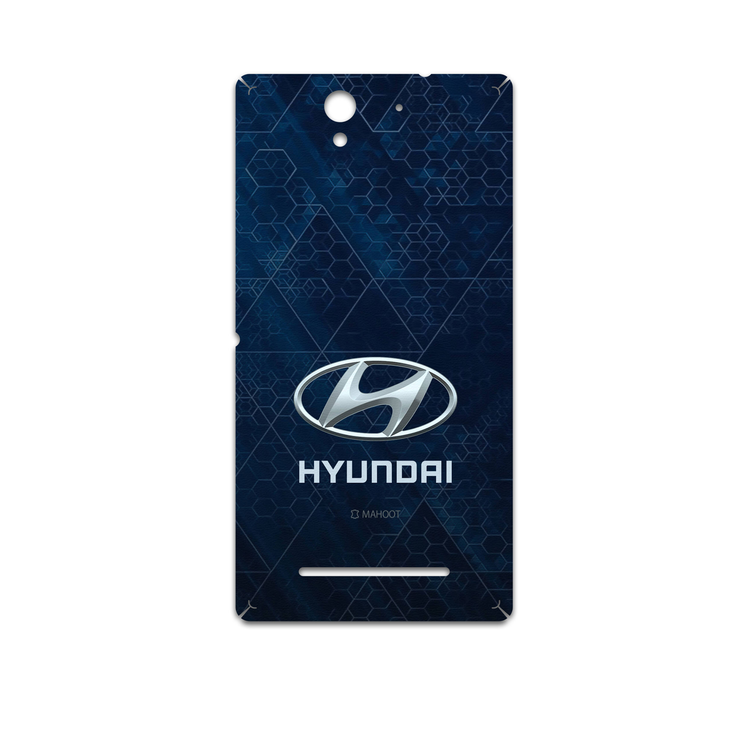 برچسب پوششی ماهوت مدل Hyundai مناسب برای گوشی موبایل سونی Xperia C3 Dual