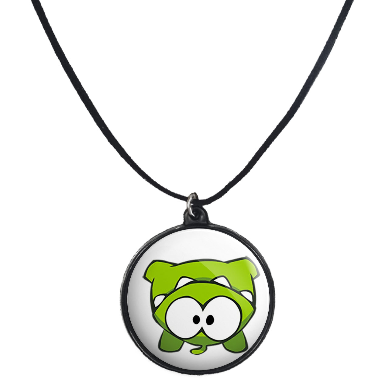 گردنبند پرمانه طرح om nom کد pmb.27639مدل دو طرفه