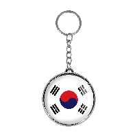 جاکلیدی خندالو طرح پرچم کره جنوبی مدل دوطرفه کد 2055320558