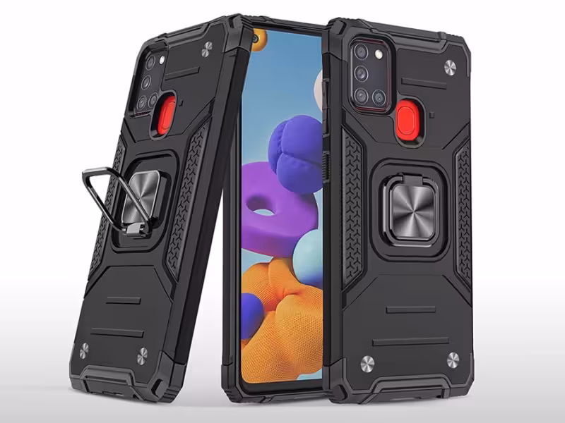 قاب محافظ حلقه دار سامسونگ Samsung Galaxy A21s Finger Ring Case