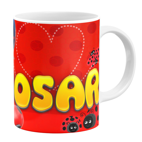 ماگ طرح دختر کفشدوزکی مدل کوثر