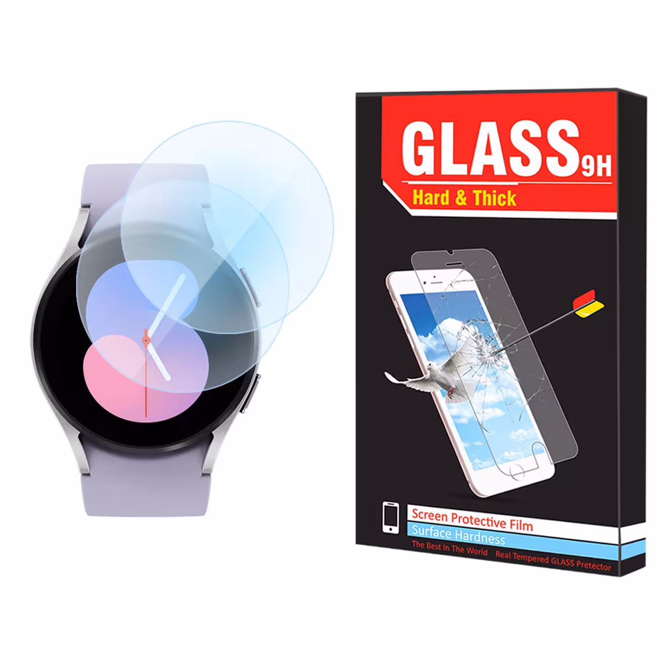 محافظ صفحه نمایش نانو هارد اند تیک مدل NHT مناسب برای ساعت هوشمند سامسونگ Galaxy Watch 5 40mm بسته دو عددی